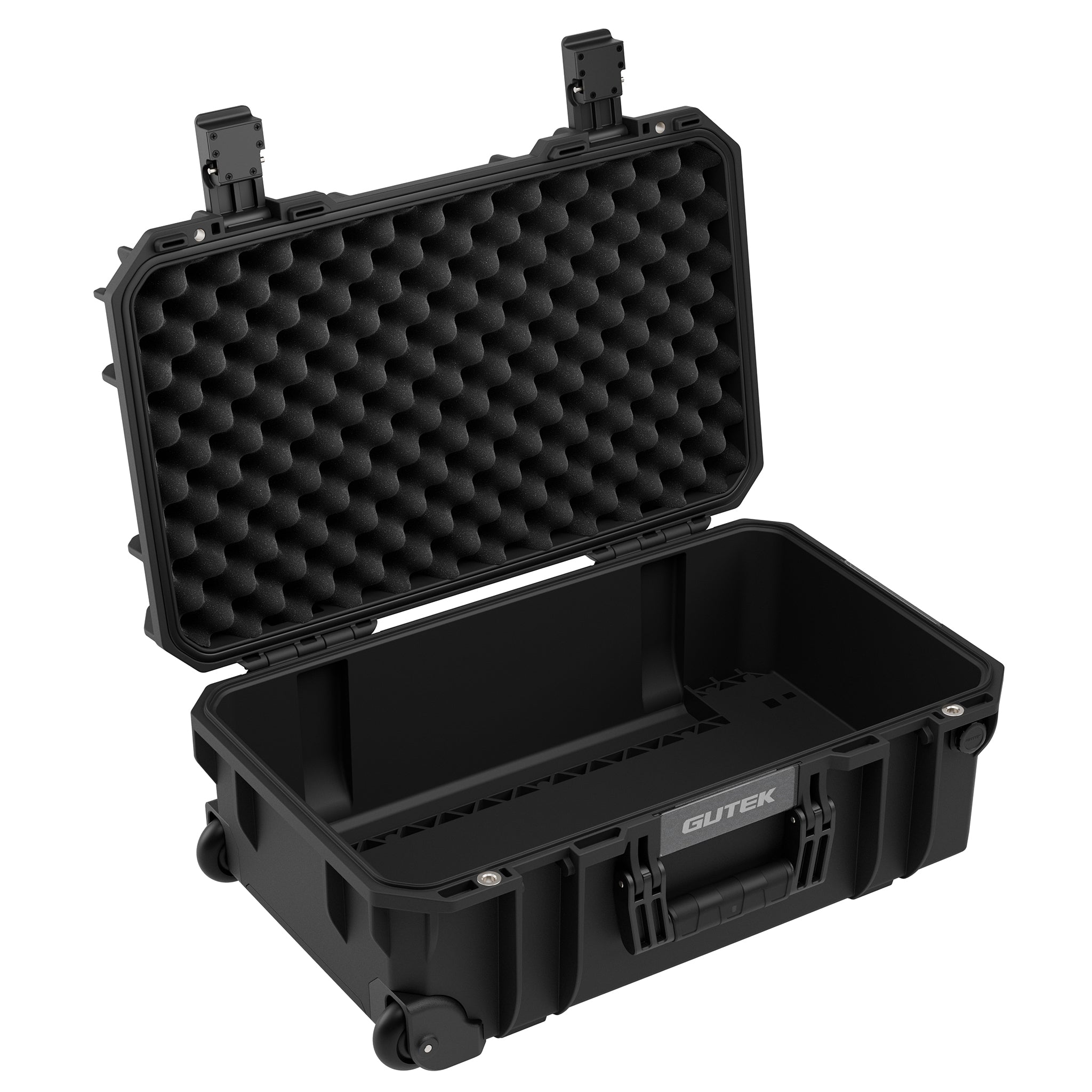 Твърд куфар с колелца GUTEK Tortoise T-300 Black - IP67
