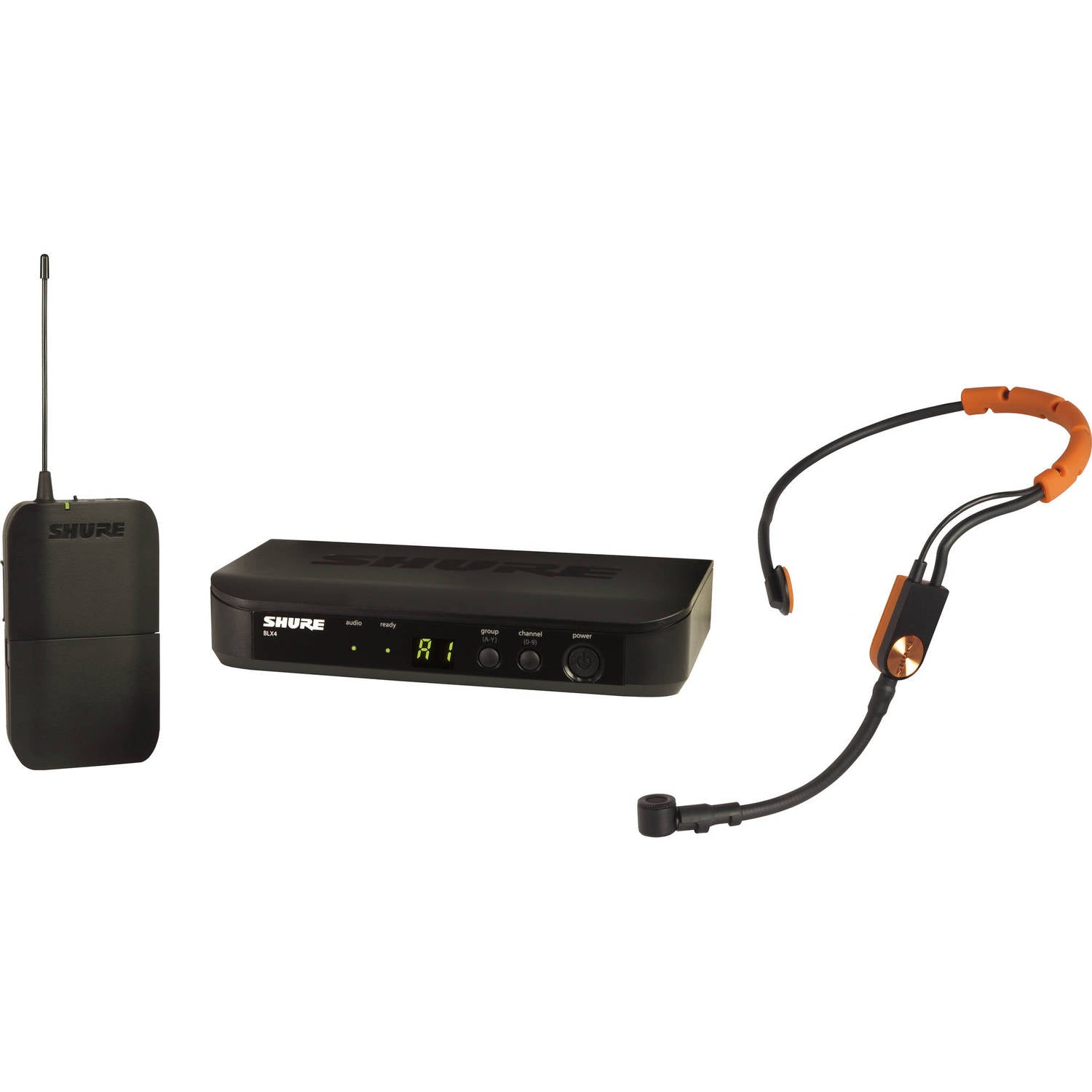 Безжична с-ма Shure BLX14E/SM31-K3Е(606 - 630 MHz) - Приемник, предавател и хедсет микрофон