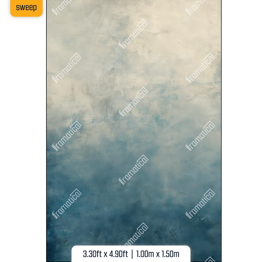 Текстилен фон - Deep Blue Ombre - 1.00m x 1.50m