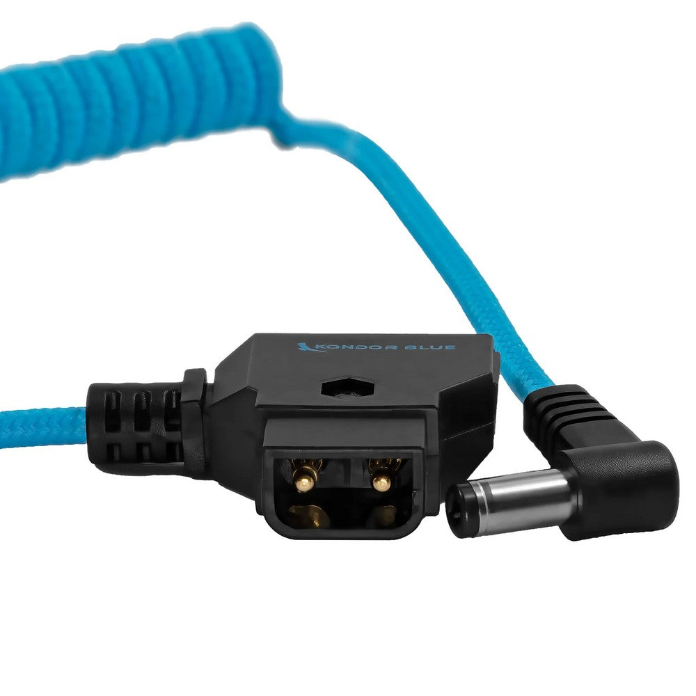 Kondor Blue D-Tap към DC (Right Angle) Навит Кабел (5.5 x 2.5mm) (Canon C70/Atomos)