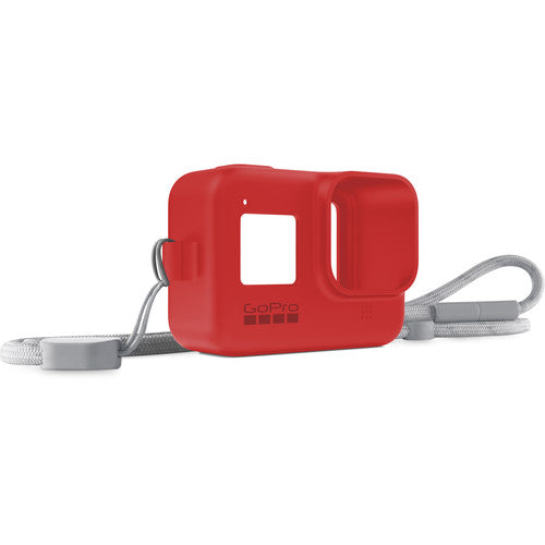 GoPro Silicone Sleeve and Adjustable Lanyard Kit for GoPro HERO8 (Firecracker Red)