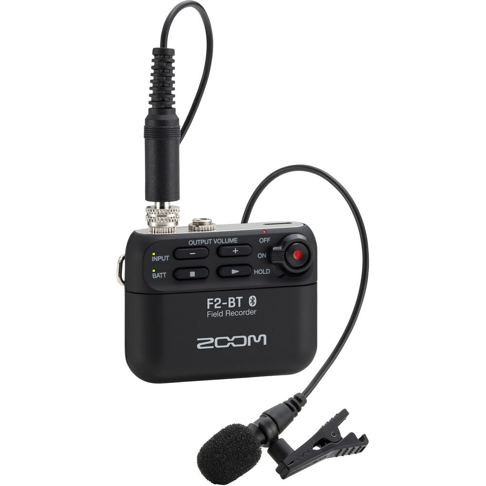 Аудио рекордер Zoom F2 32-bit Float - с Bluetooth управление и включена брошка