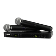 Безжична с-ма Shure BLX288/SM58-H8E (518 - 542MHz) - двуканален приемник, два ръчни микрофона SM58