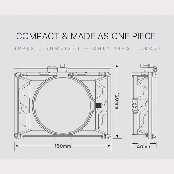 Компактен компендум - TILTA Tiltaing Mini Clamp-on Matte Box