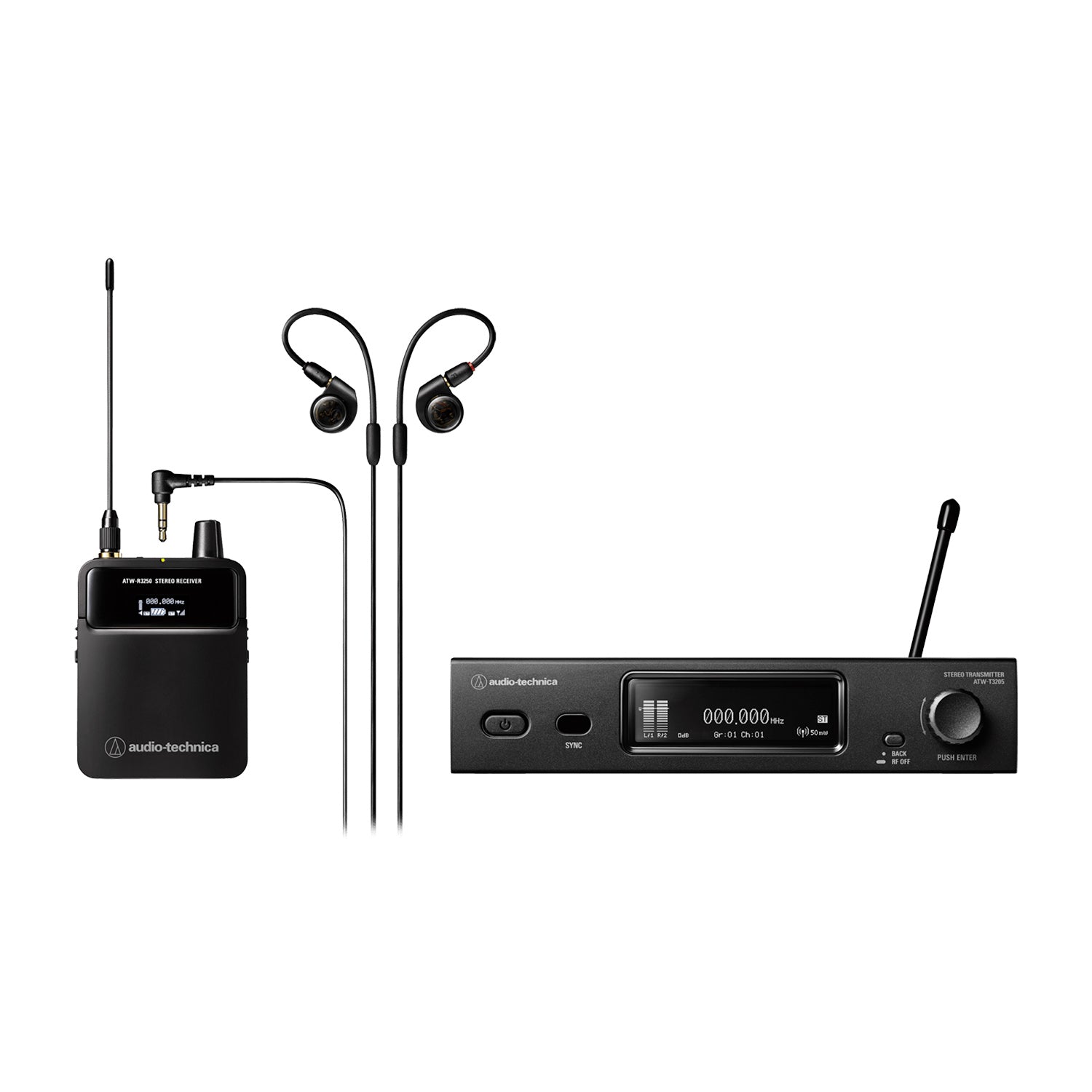 Безжична система Audio-Technica 3000 Series In-Ear (IEM) мониторна система