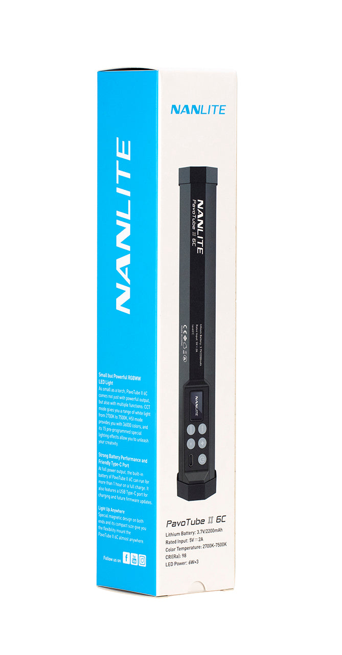 Диодна RGB тръба Nanlite PavoTube II 6C