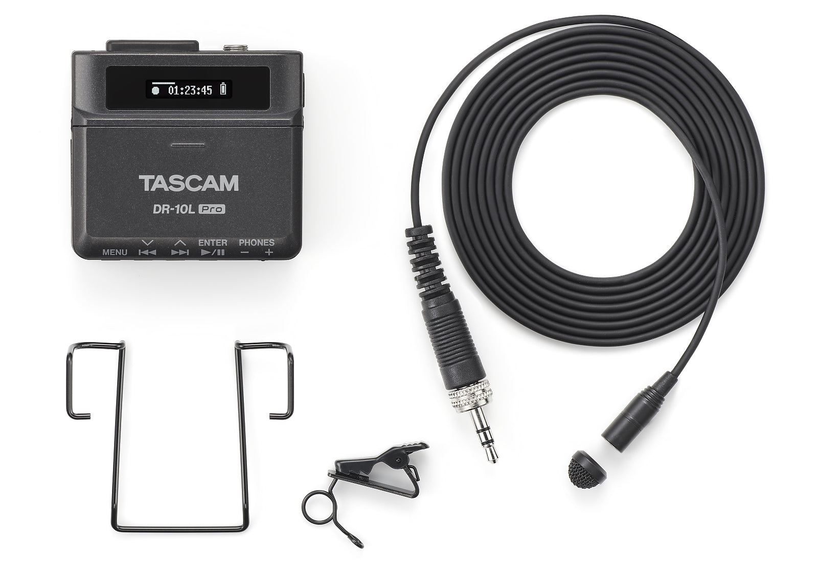 Tascam DR-10L Pro 32-Bit Float Audio Recorder With Lavalier Microphone