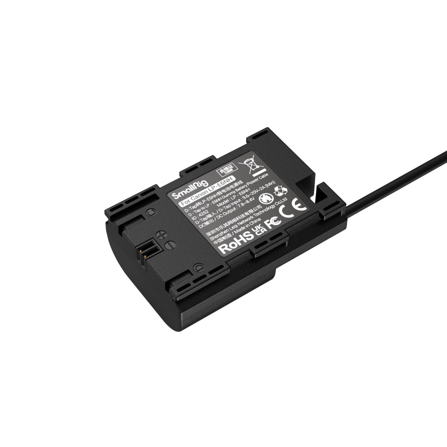 SmallRig D-tap to LP-E6NH Dummy Battery Power Cable 4252