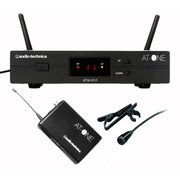 Безжична UHF система Audio-Technica AT-ONE - комплект от бодипак предавател, брошка(ATR35cW) и приемник