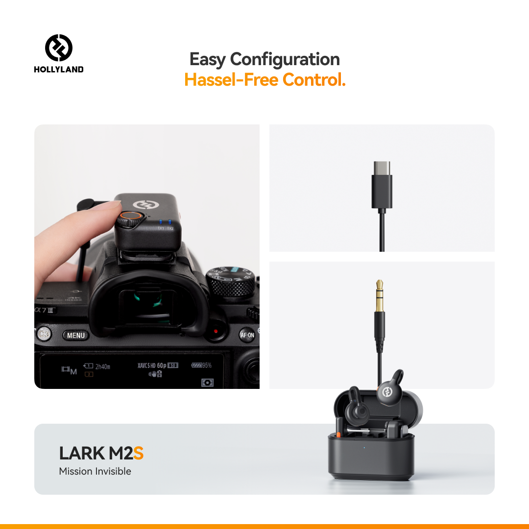 HOLLYLAND Lark M2S Ultimate Combo - wireless microphone system