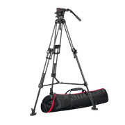 Видео статив кит Manfrotto с глава 526 FAST и двойни бързо разпъващи карбонови крака 645 - среден паяк