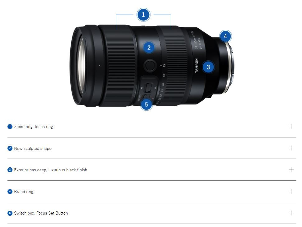 Обектив Tamron AF 35-150mm f2-2.8 Di III VXD за Sony E