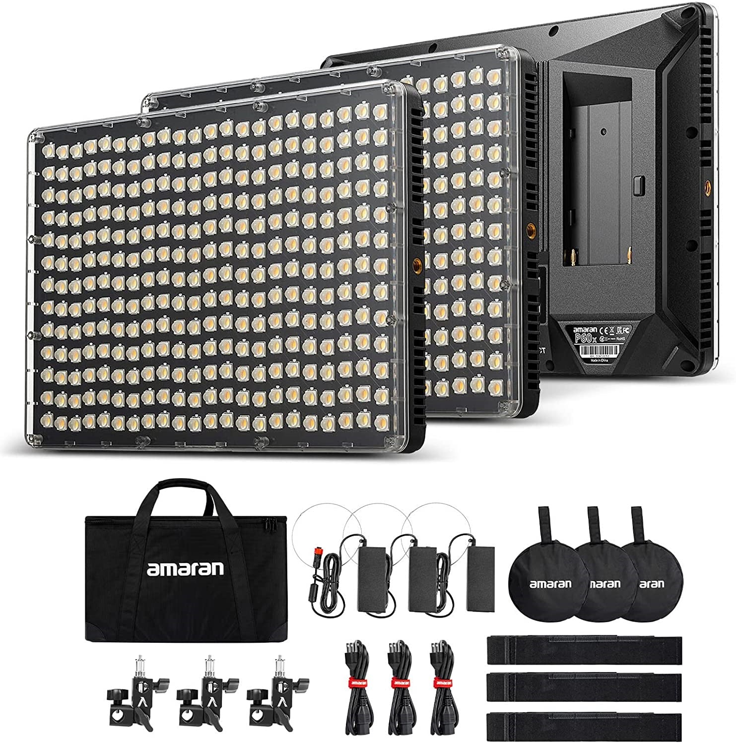 Комплект от 3 диодни панела Amaran P60x Bi-Color