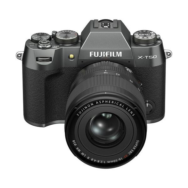 FUJIFILM X-T50 Mirrorless Ca/2.8-4.8 Lens mera with XF 16-50mm Charcoal Silver