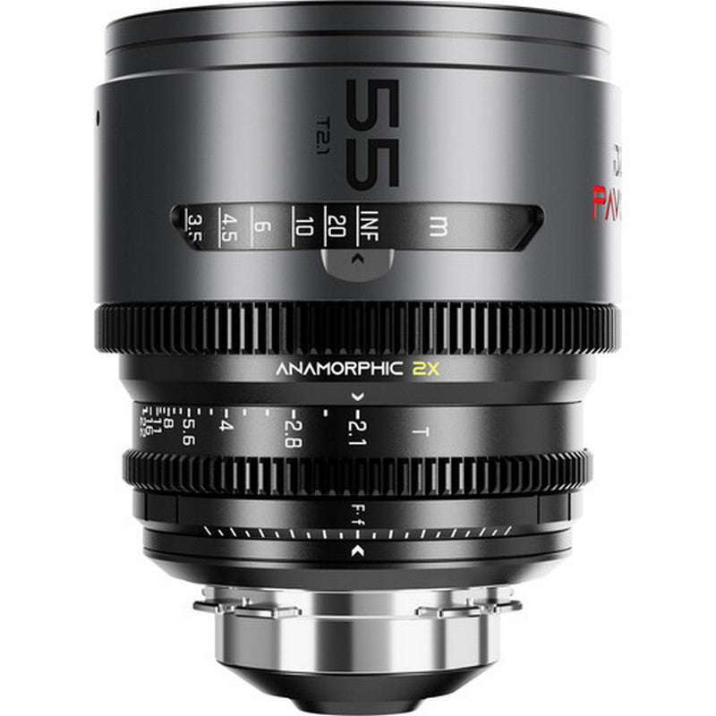 Комплект 3 анаморфни обектива DZOFILM PAVO 2x S35 (32mm, 55mm, 100mm) (T2.1, T2.4) (Неутрален оттенък) (PL/EF, Метрична скала)
