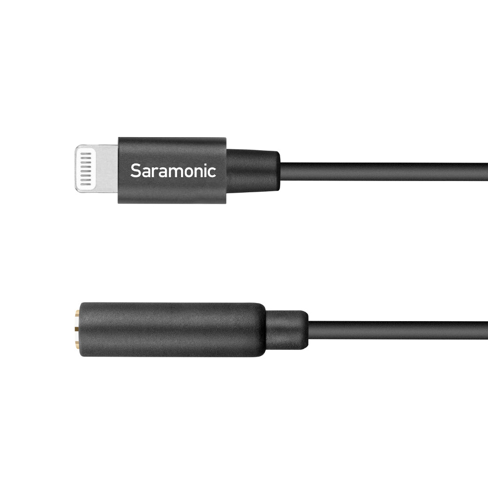 Saramonic 3.5Mm Trrs (Female) To Lightning (Male) Microphone And Headphone Jack Adapter