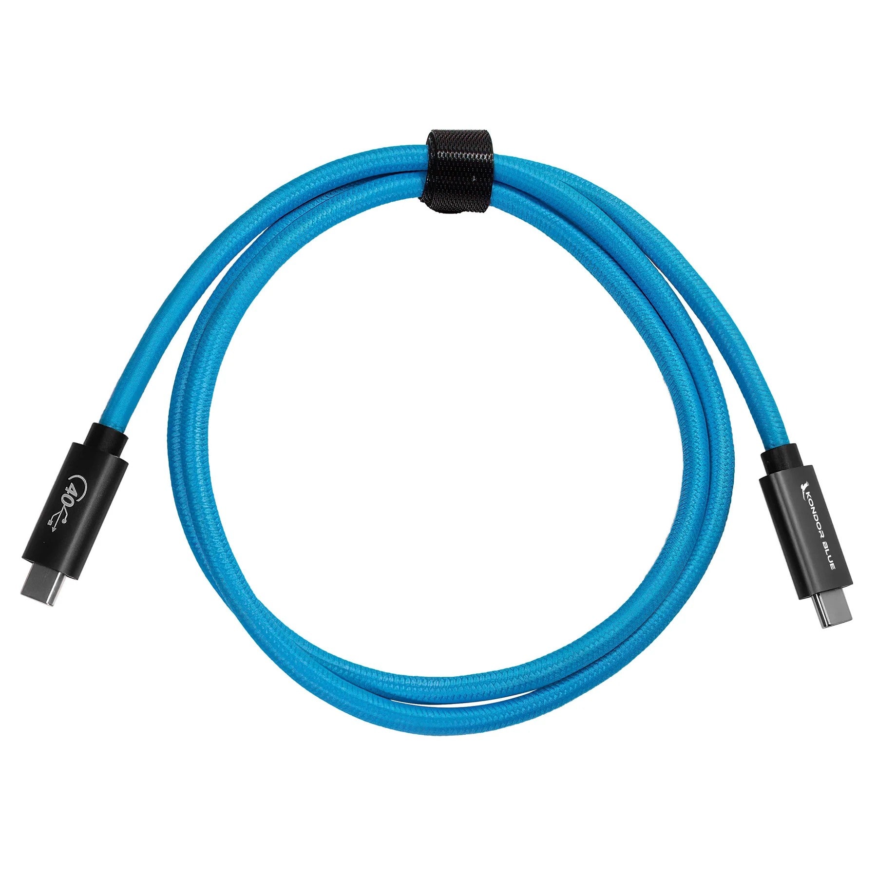 Kondor Blue THUNDERBOLT 4 Съвместим USB 4.0 тип C кабел Blazing 40G скорост 5A 100W