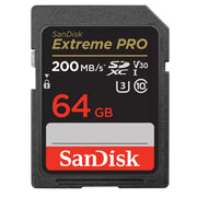 SanDisk Extreme Pro SDXC 64GB - 200MB/s V30 UHS-I U3