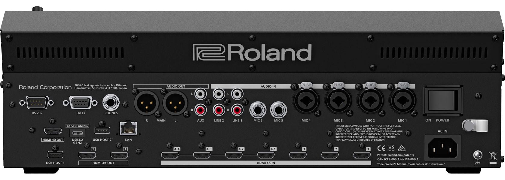 Roland VR-400UHD 4K Streaming AV Mixer