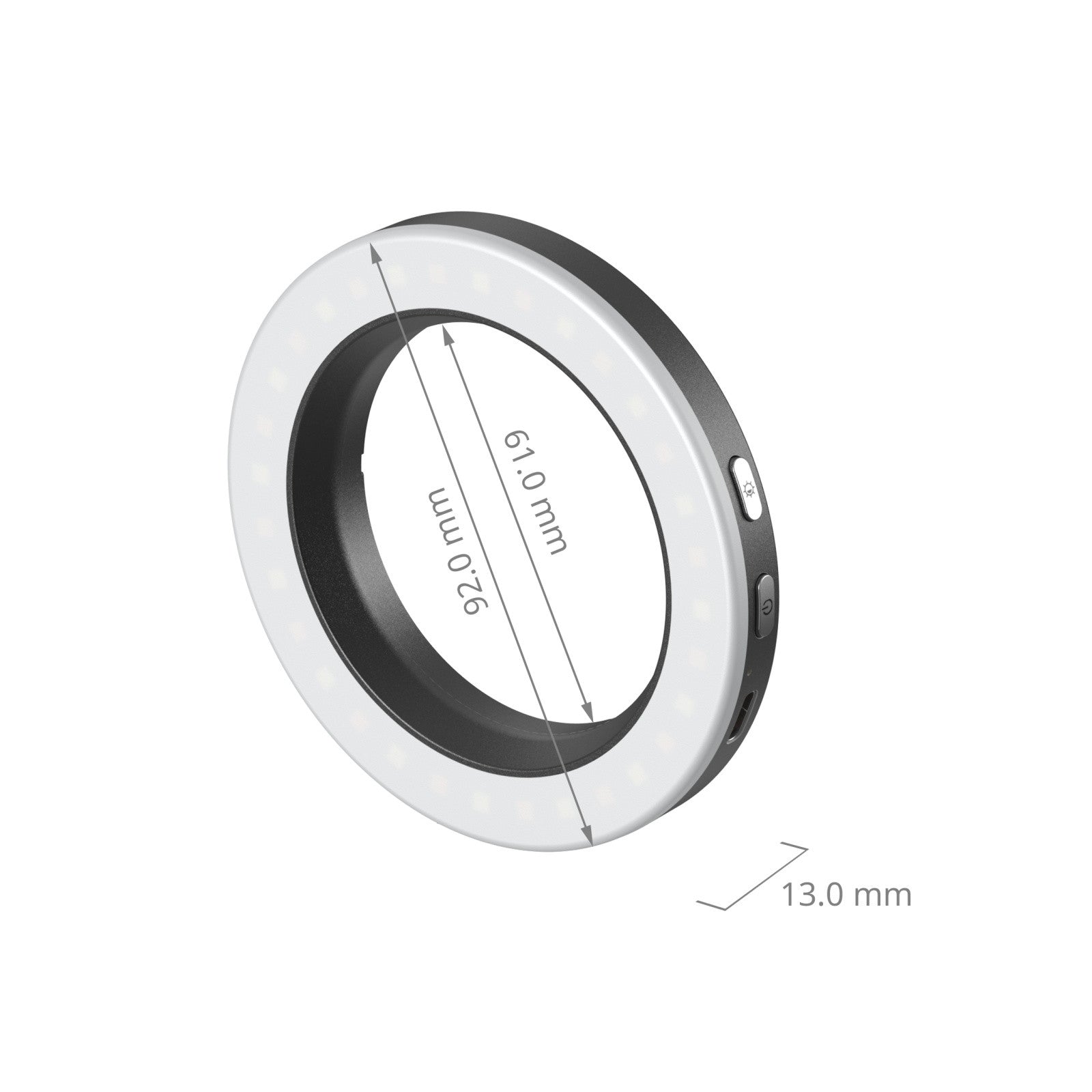 SmallRig Vibe P30 67 мм пръстен LED видео светлина (универсален комплект адаптери за филтри с резба) 5203