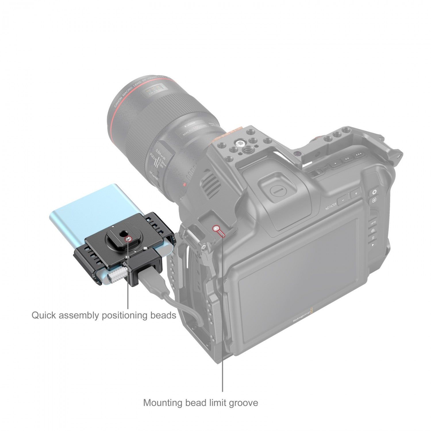Клампа SmallRig T5/T7 SSD за BMPCC 6K PRO