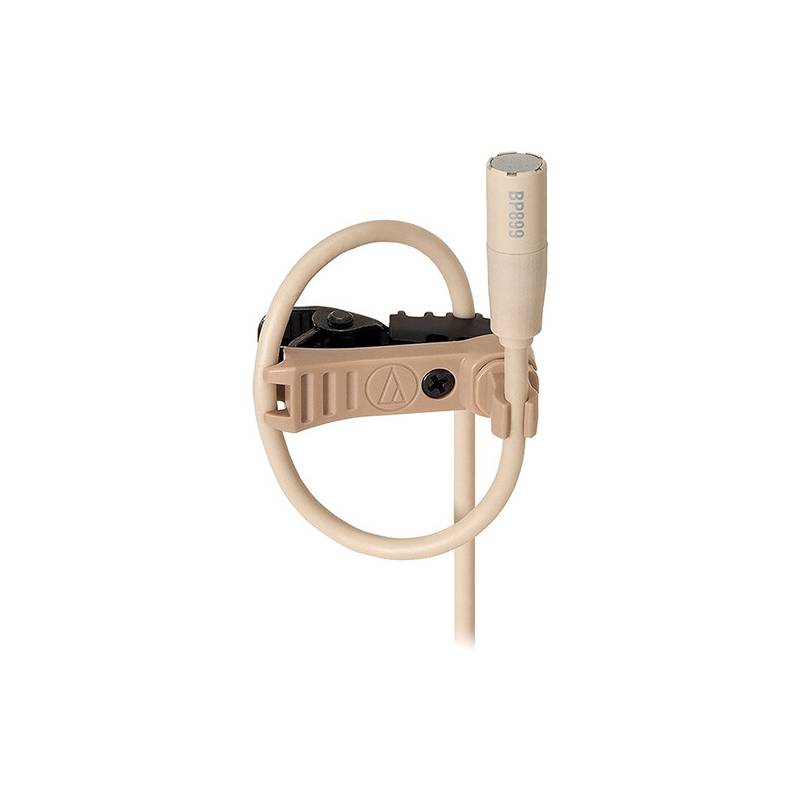 Микрофон брошка Audio-Technica  BP899cH Омнидиректна - 1.4m - за безжични системи - бежов