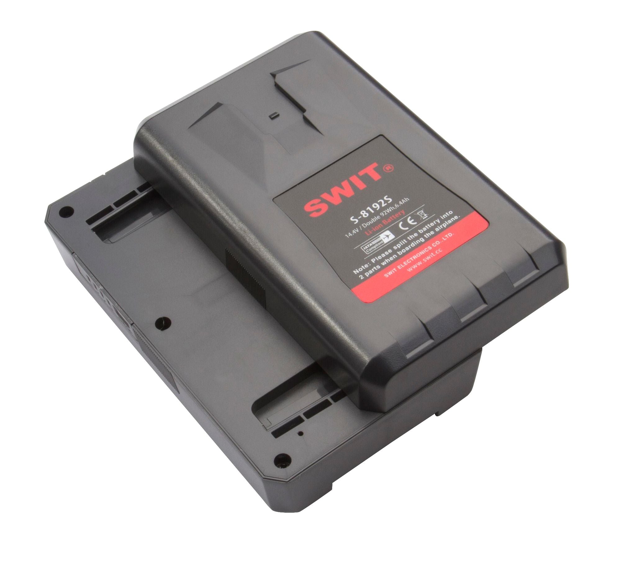 Разделяща се V-Mount батерия SWIT S-8192S - 92 + 92 Wh - съвместима с IATA изисквания