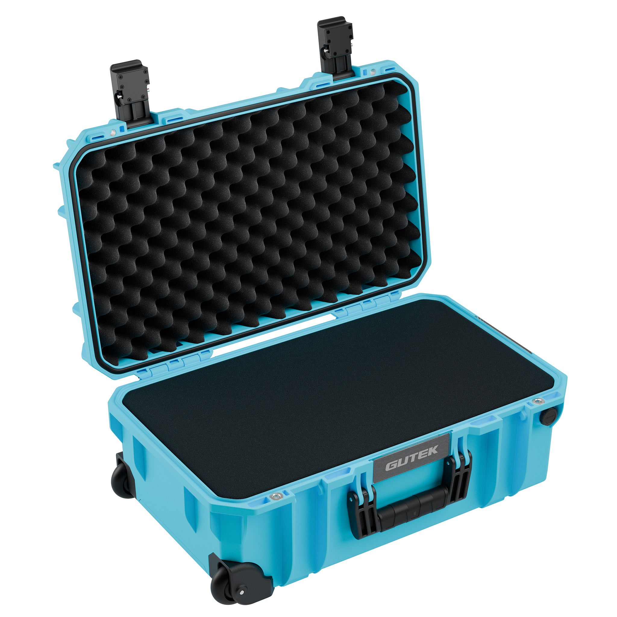 Твърд куфар с колелца GUTEK Tortoise T-300 Azure Blue - IP67