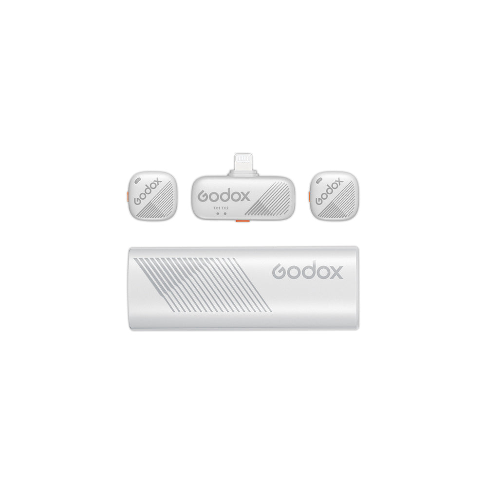 Godox Cube-SL Kit2 2.4GHz безжична микрофонна система (White)