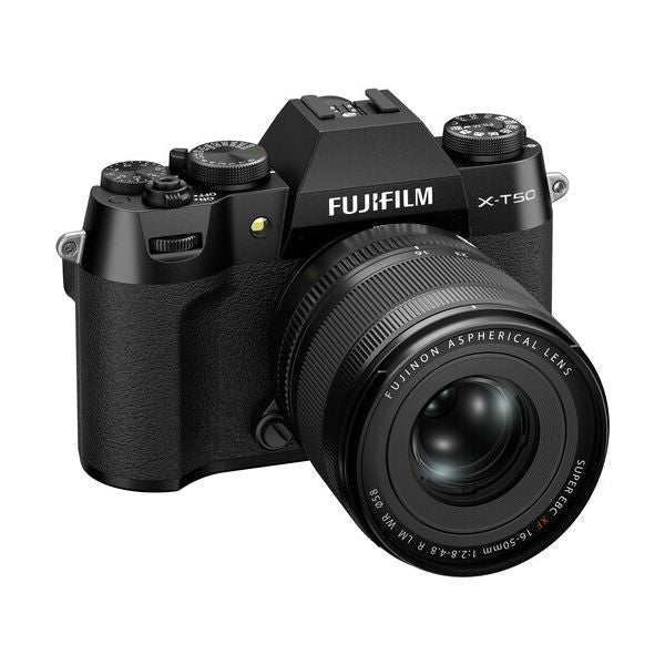 FUJIFILM X-T50 Mirrorless Ca/2.8-4.8 Lens mera with XF 16-50mm Black