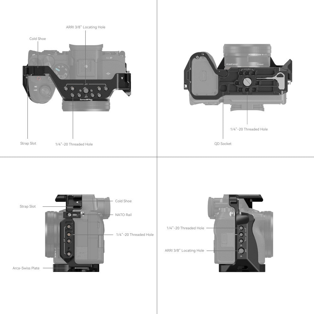 Клетка SmallRig за камера Sony Alpha 7 IV/Alpha 7S III/Alpha 1 3667B
