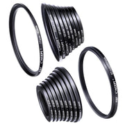 K&F 18 in 1 Lens Filter Ring Adapter All in One Kit