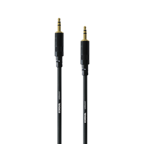 Инструментален кабел CORDIAL CFS 1.5 WW – 3.5mm стерео (м) към 3.5mm стерео (м) 1.5 метра