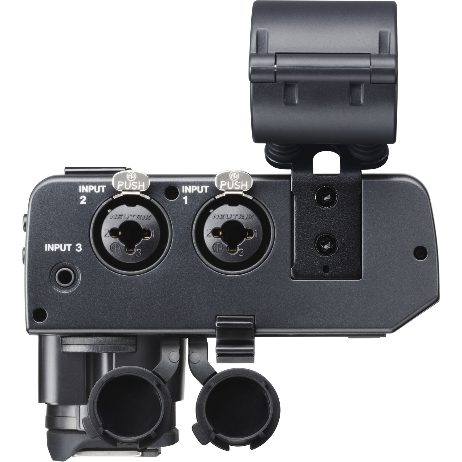 Аудио XLR адаптер Tascam CA-XLR2d-C с краче за фотоапарати и камери Canon