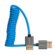 Kondor Blue Full HDMI Cable for On-Camera Monitors 12in-24in Braided Coiled