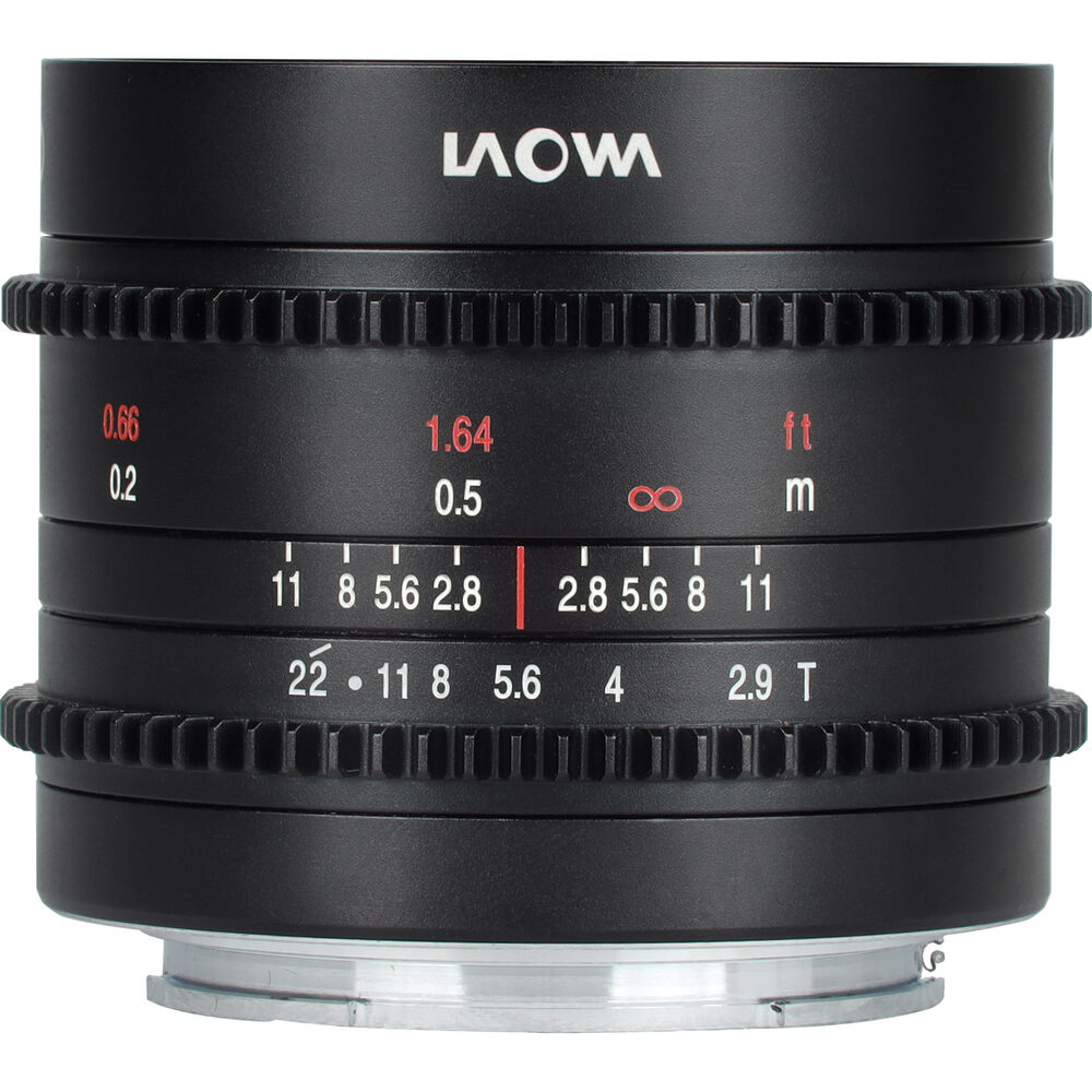 Обектив Laowa 9mm T2.9 Zero-D Cine за MFT- метричен