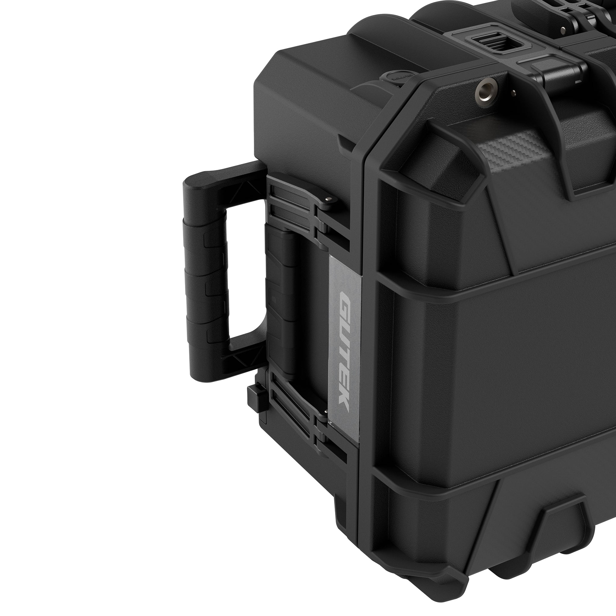 Твърд куфар с колелца GUTEK Tortoise T-300 Black - IP67