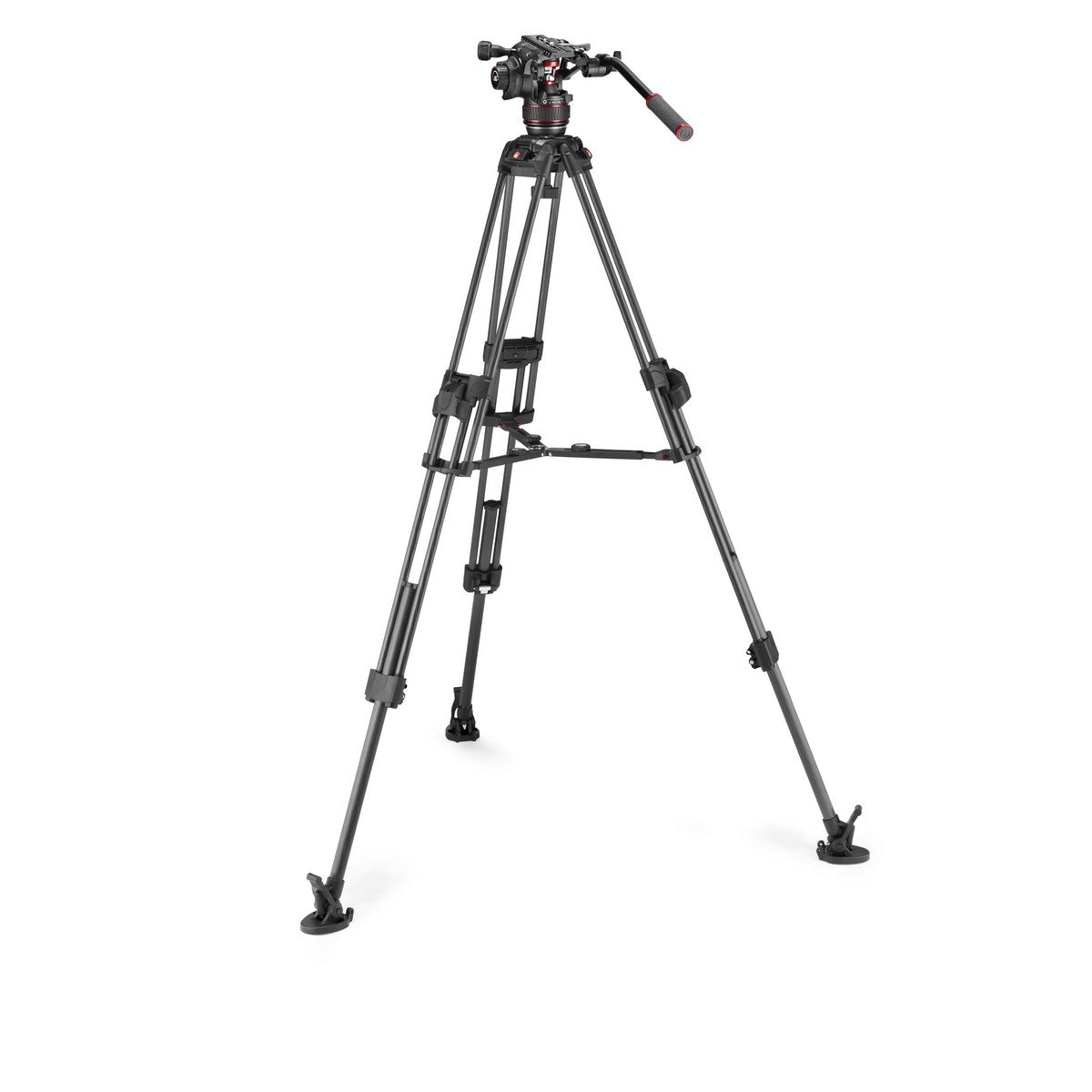 Видео статив кит Manfrotto Nitrotech 612 FAST с двойни бързо разпъващи карбонови крака 645 - среден паяк - 5г. гаранция