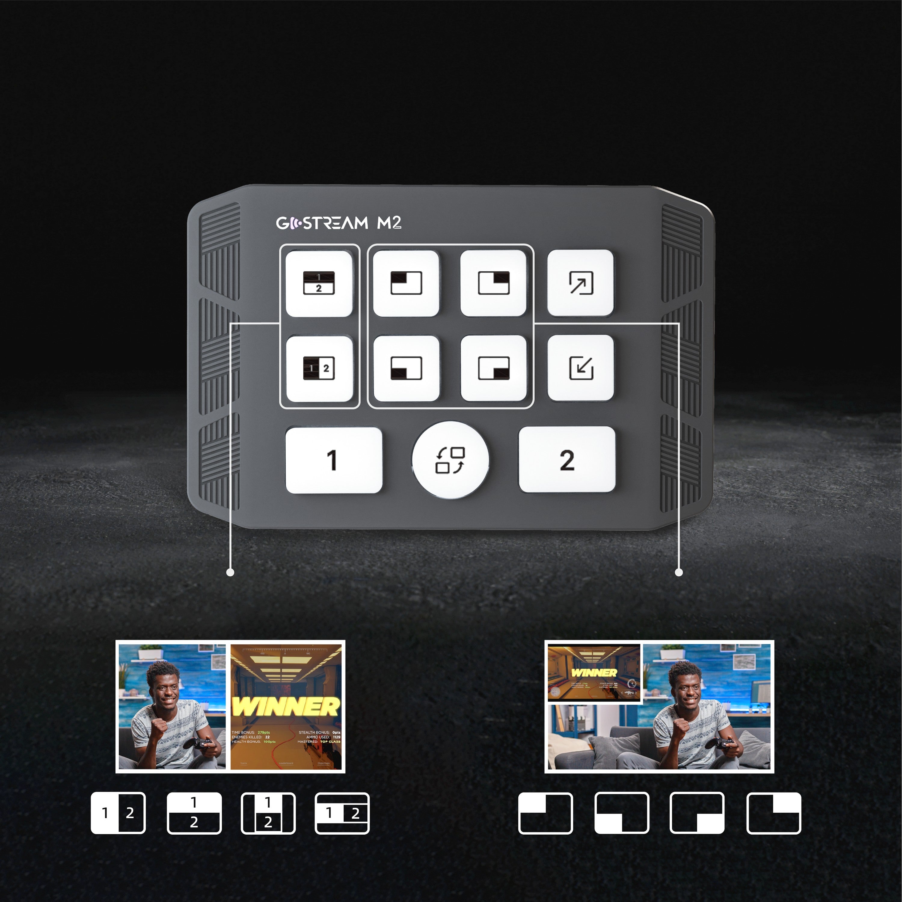 OSEE GoStream M2 - Dual 4K HDMI Capture Card & Switch