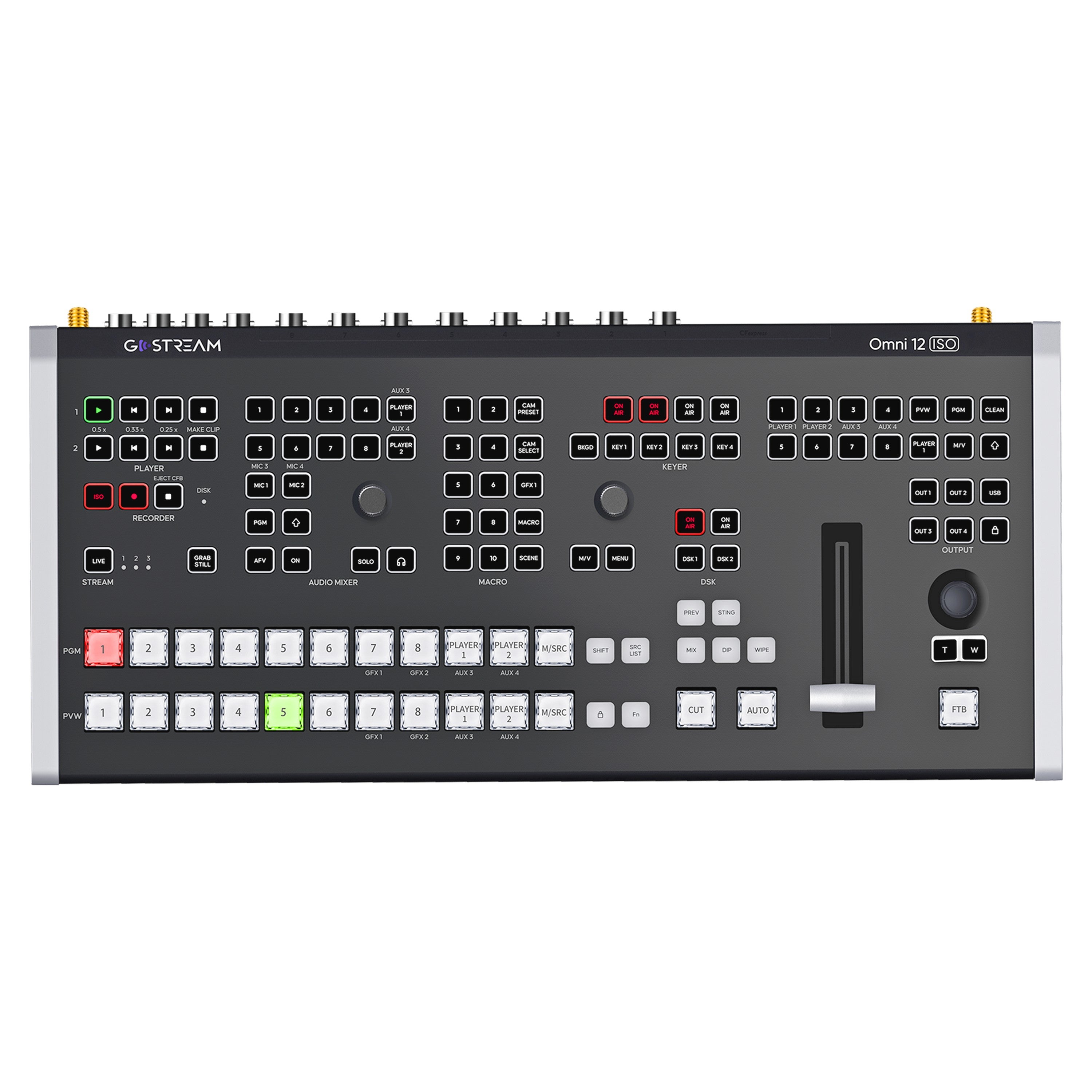 OSEE GoStream Omni 12 ISO - 12 Channel Live Stream Switcher with NDI and ISO Recording