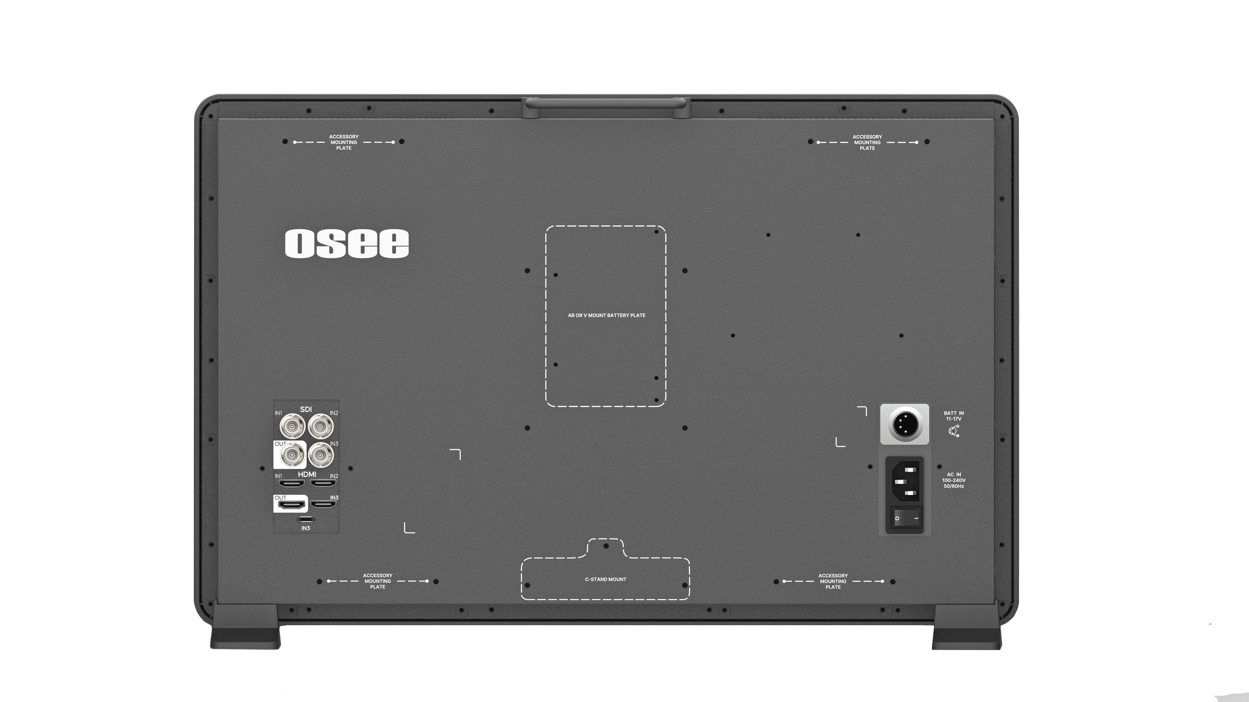 OSEE Mega 22S4 - 21,5 inch Horizontal / Vertical Multi View Production Monitor