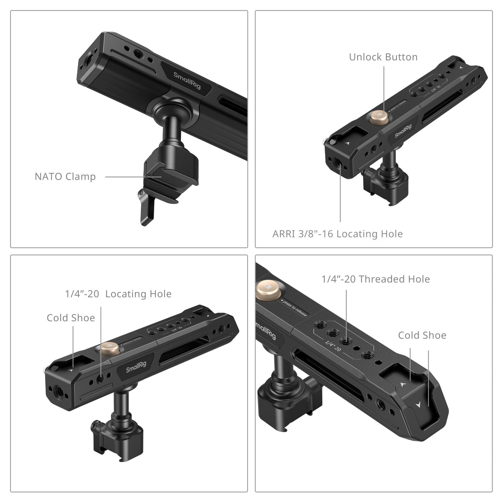SmallRig въртяща се горна дръжка NATO 4152