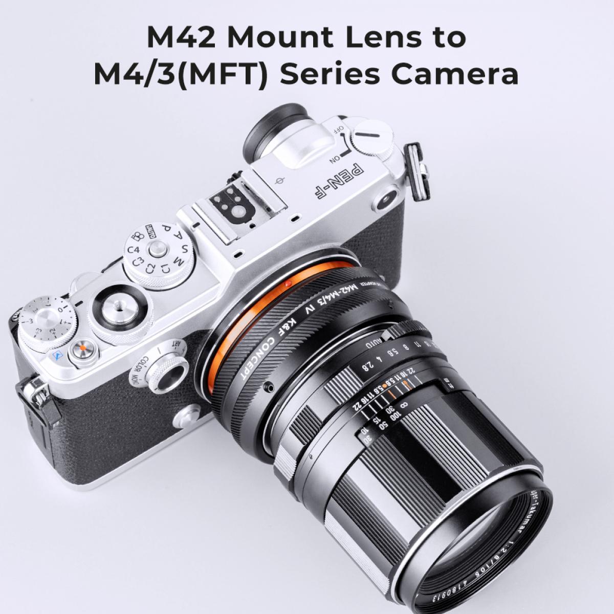Преходник за обективи  M42 към M4/3 mount K&F Concept