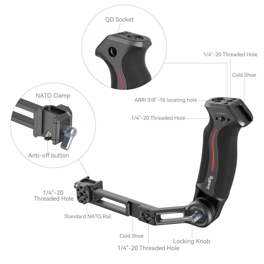 Дръжка за DJI RS 2 / RSC 2 / RS 3 / RS 3 Pro/RS 3 mini SmallRig D