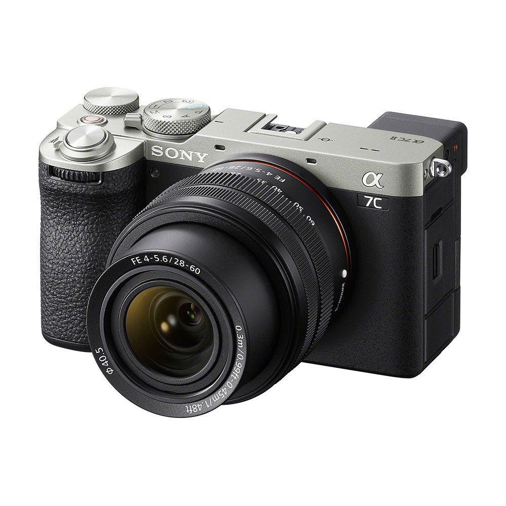 Фотоапарат Sony a7C II (Сребрист) + FE 28-60mm f4-5.6 OSS