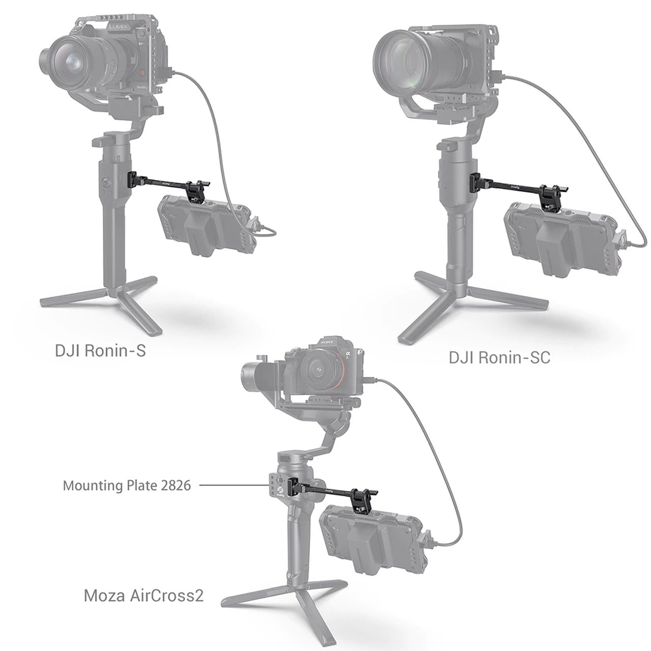 Държач за монитор за гимбъл за DJI , MOZA, Zhiyun - SmallRig 2889