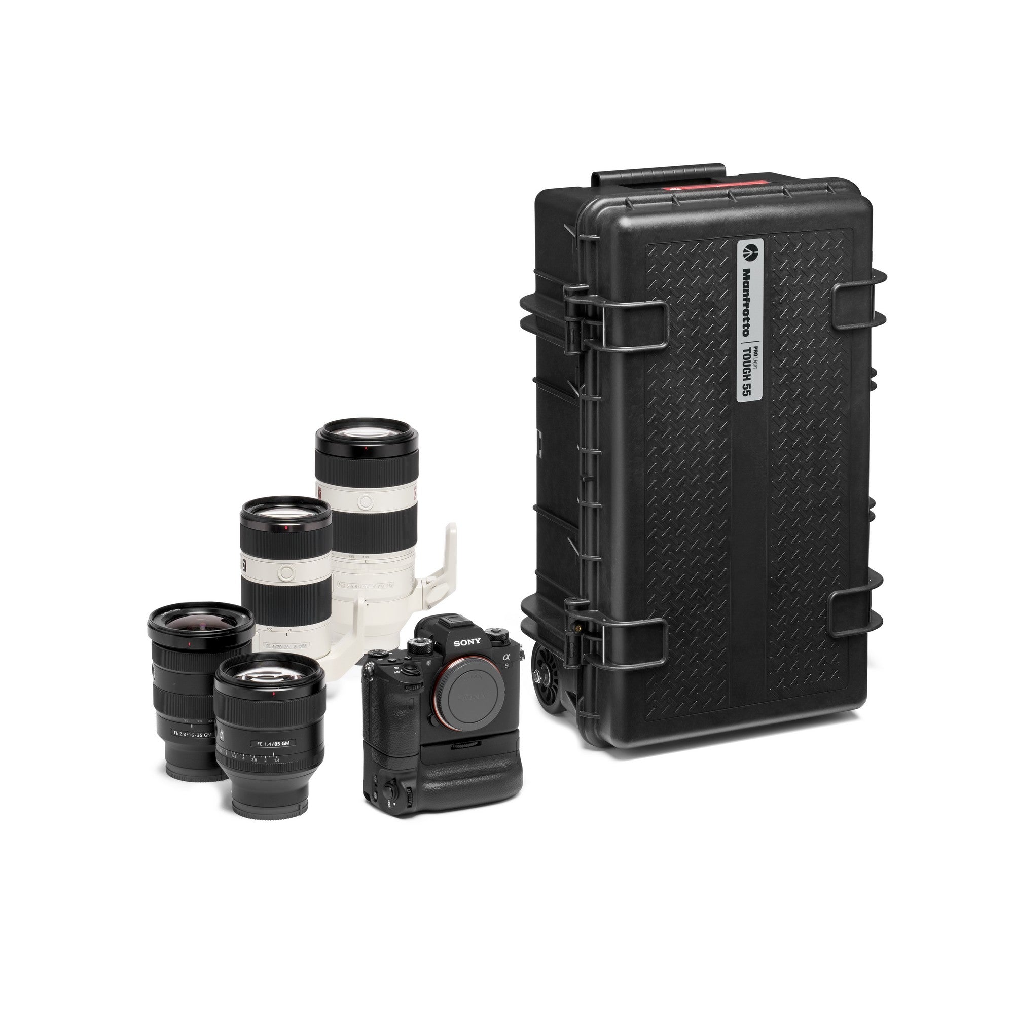 Твърд куфар с колелца Manfrotto PRO light Reloader Tough-55 HighLid с пяна на кубчета - IP67