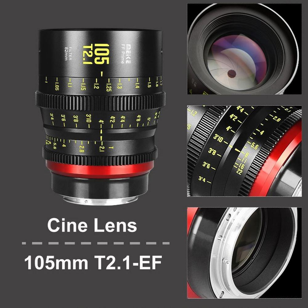 Кино обектив Meike 105mm T2.1 FF Prime (PL)