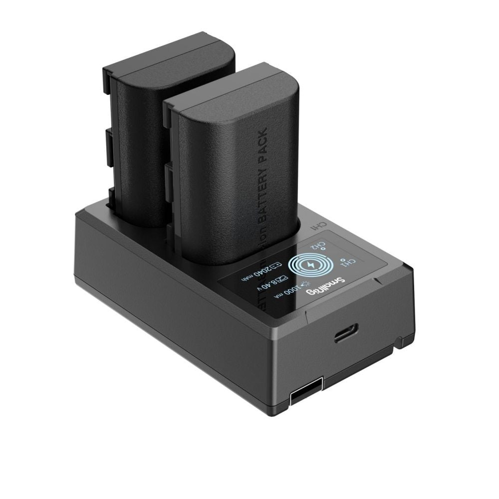 Комплект две батерии SmallRig LP-E6NH и зарядно