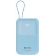 CANYON power bank OnPower 101 built-in cable 10000 mAh PD22.5W Blue